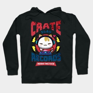 Cat DJ Kitten Cute Kawaii Music Record Company Tape Groove Psychedelic Headphones Hoodie